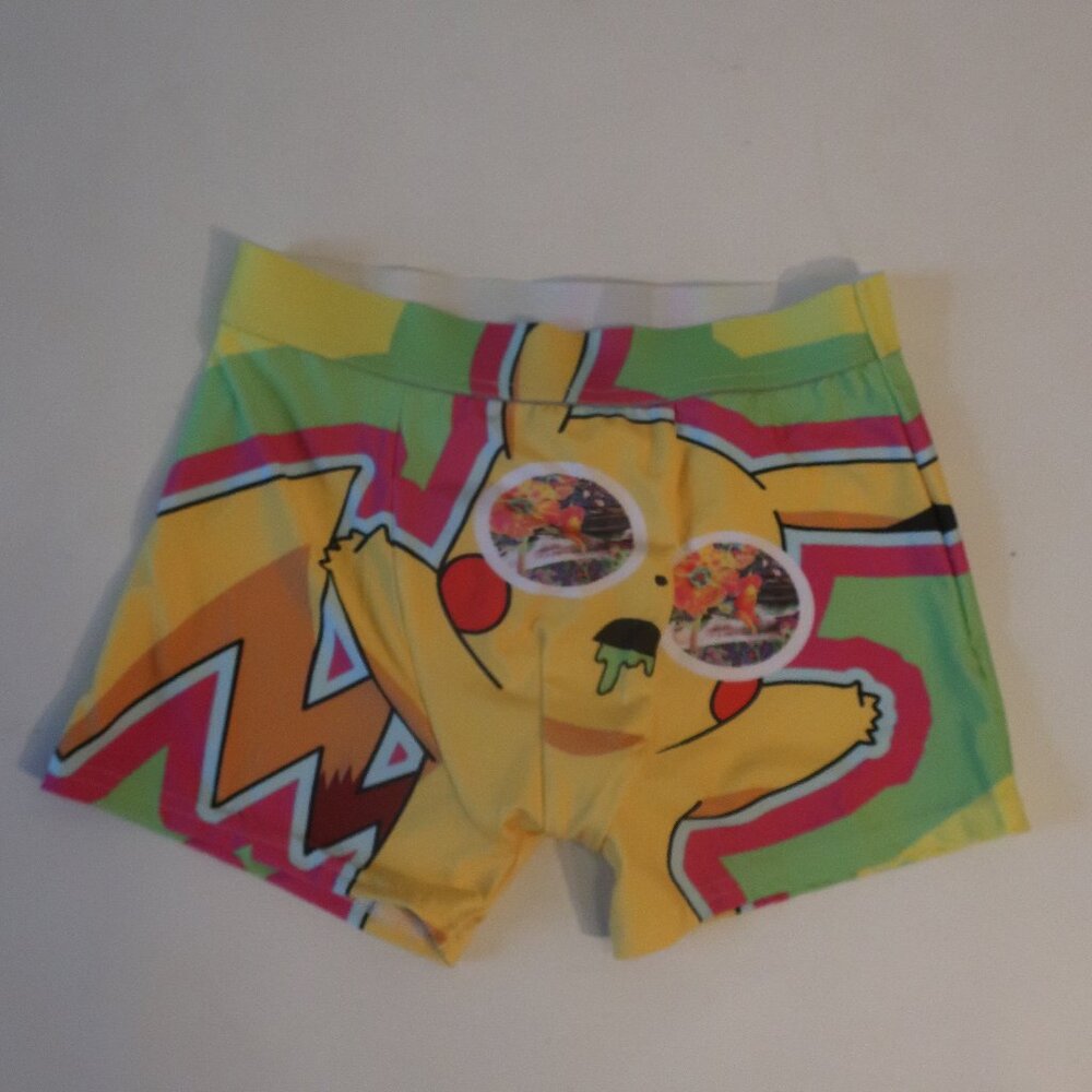 NWT Womens Mr. Gugu & Miss Go Active Yellow Print Booty Shorts M *